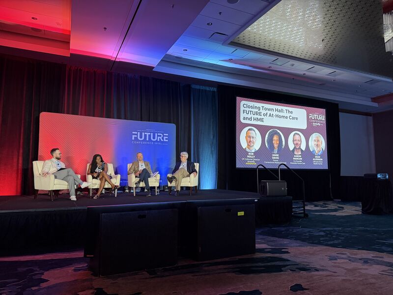 Closing Town Hall on the future of at-home care and HME at the 2026 FUTURE Conference in Austin, Texas.